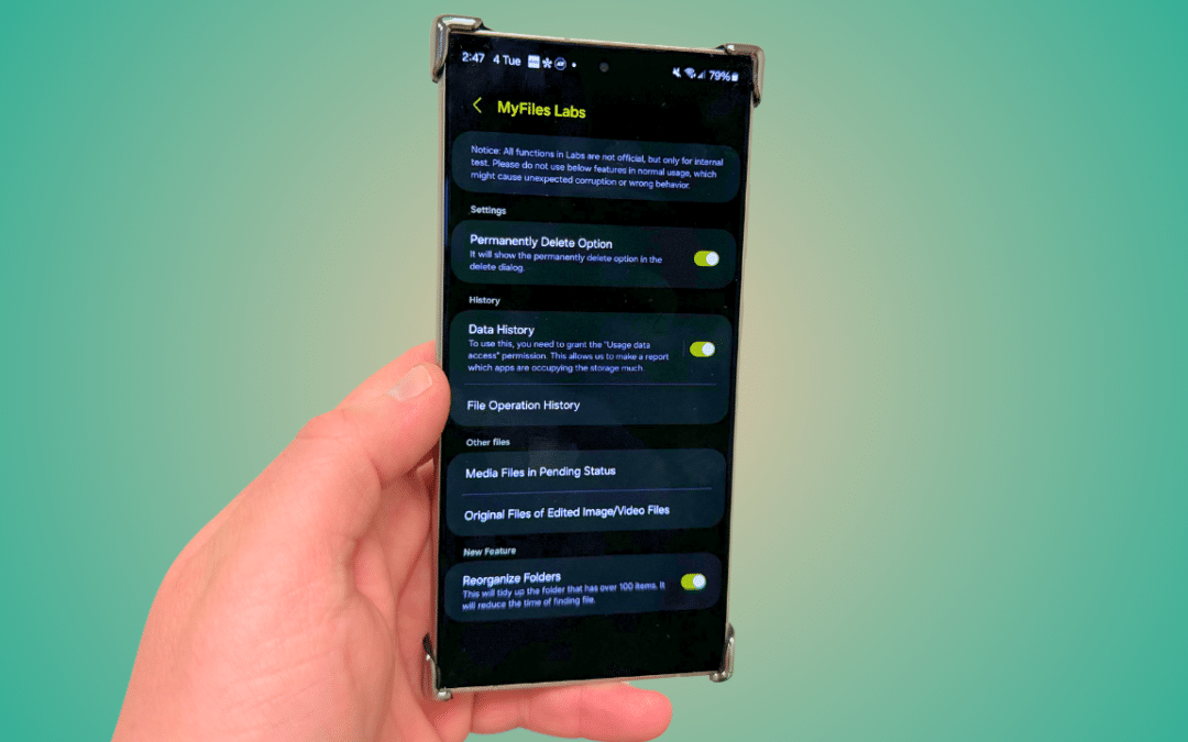 Unlock Hidden Features in Samsung My Files Labs Menu