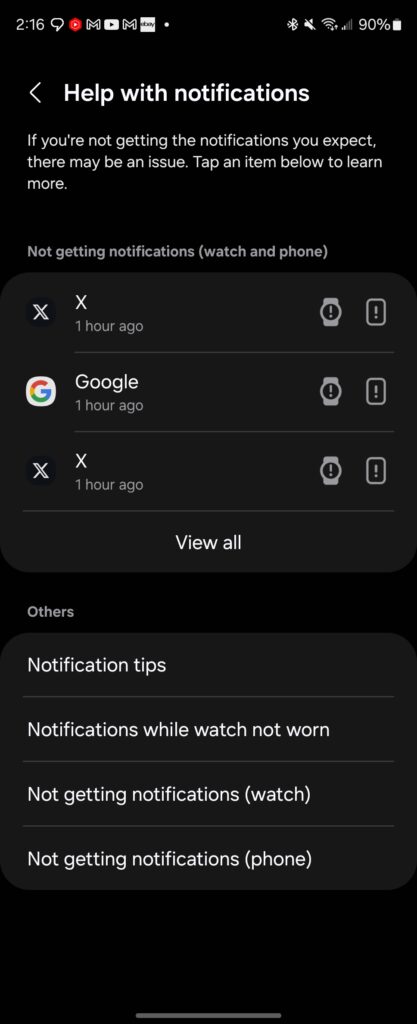 Watch Help With Notifications