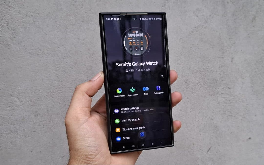 Galaxy Wearable Update Brings UI Refresh Before One UI 6 Watch