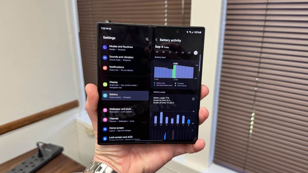 Z Fold 6 Battery Stats