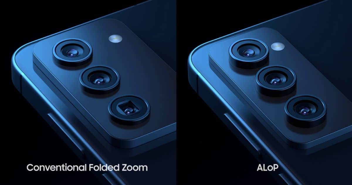 Conventional Folded Zoom vs Samsung's ALoP