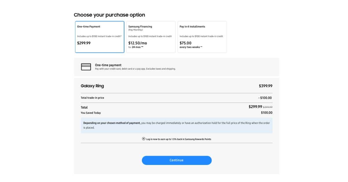 Samsung Galaxy Ring Trade-In Program now open in the US