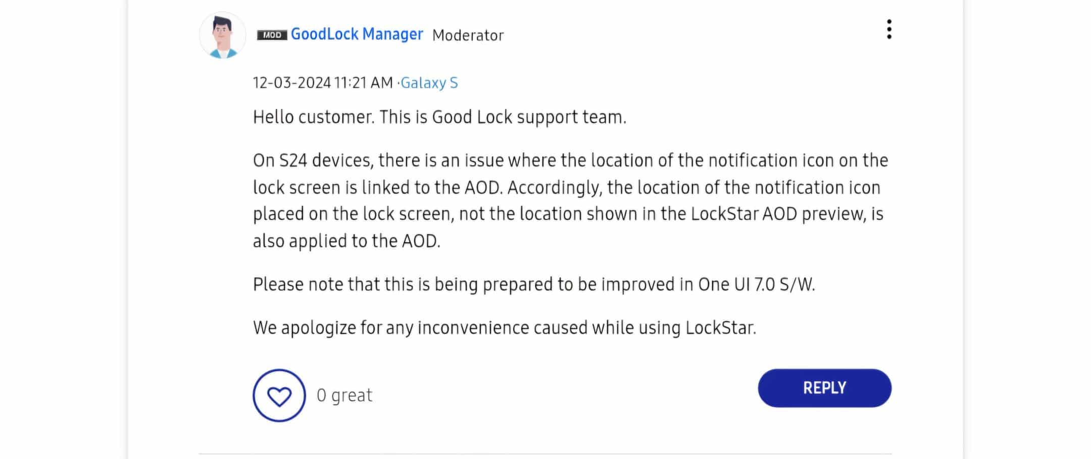 One UI 7.0 Will Fix Good Lock’s Lockstar Notification Icon Bug