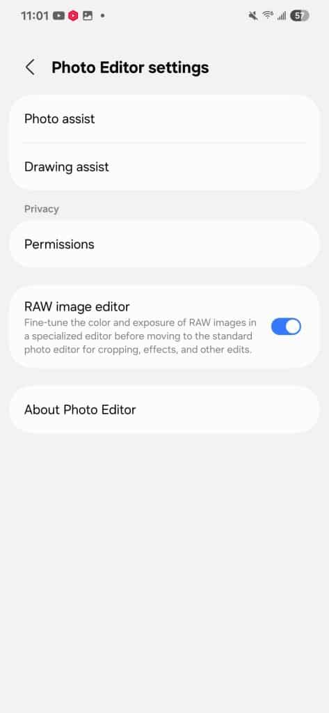 One UI 7 beta photo editor