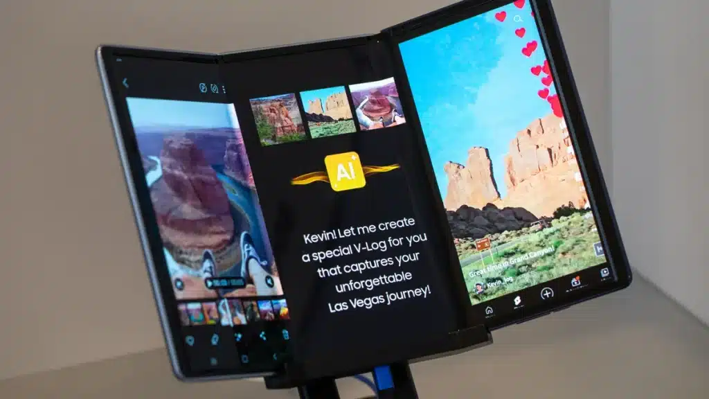 Samsung tri fold display concept at CES (1)