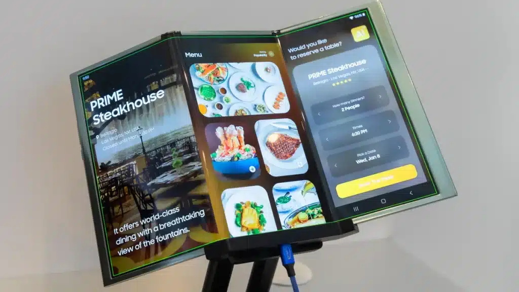 Samsung tri fold display concept at CES (3