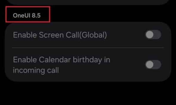 One UI 8.5 Alfaturk