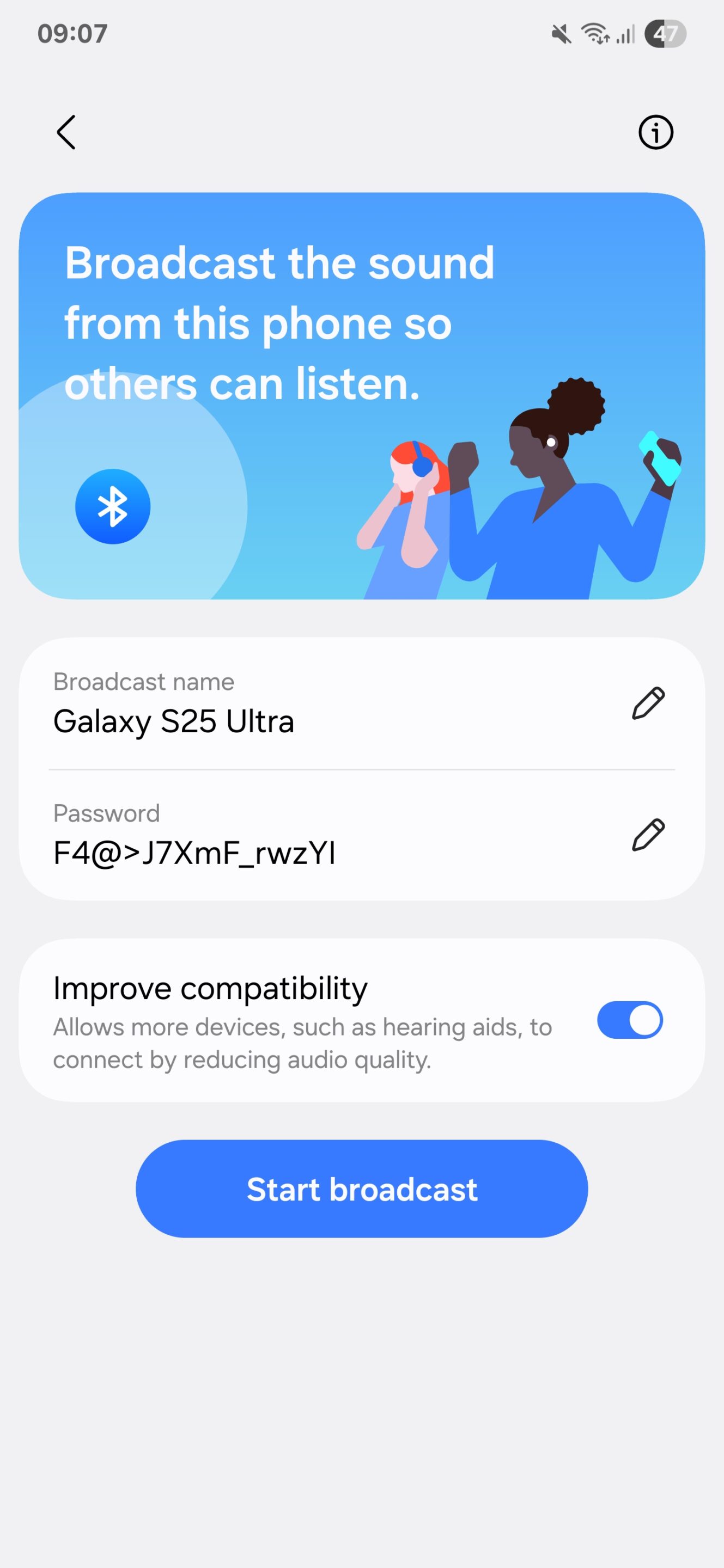 Auracast on One UI 8