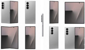 Galaxy Z Fold 7 in Silver Shadow leak
