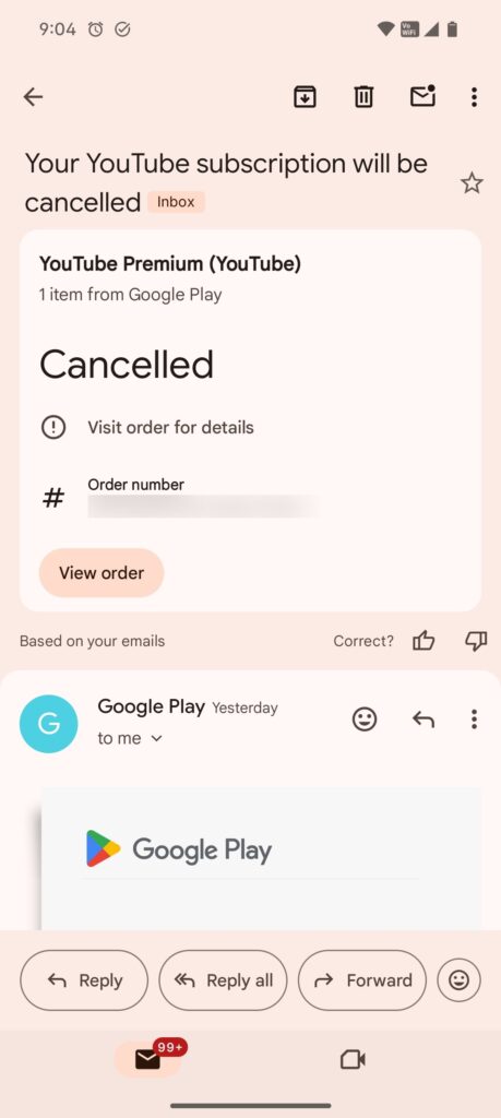 Gmail in Material 3 Expressive