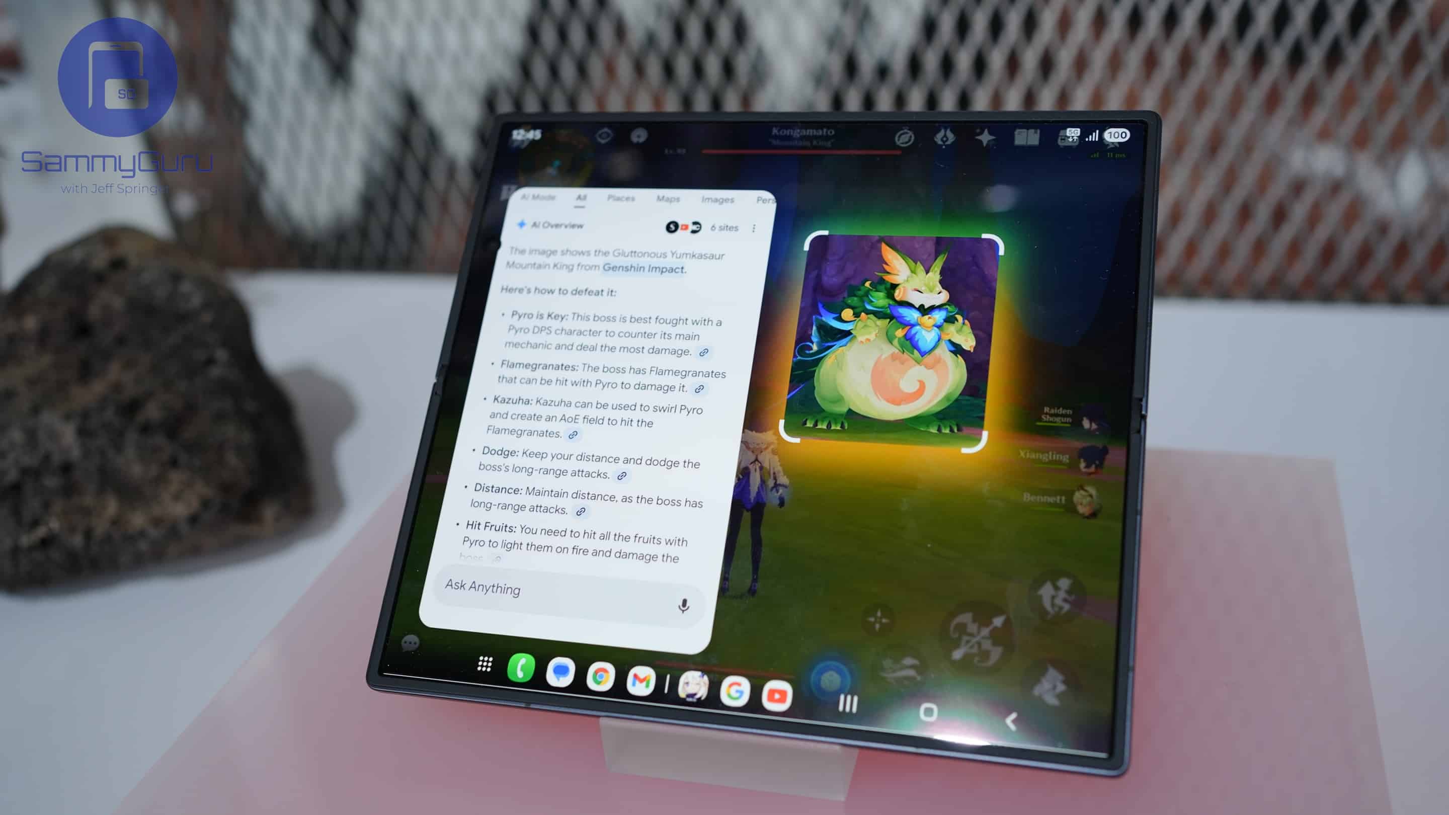Galaxy Z Fold 7 SammyGuru 1 gaming circle to search