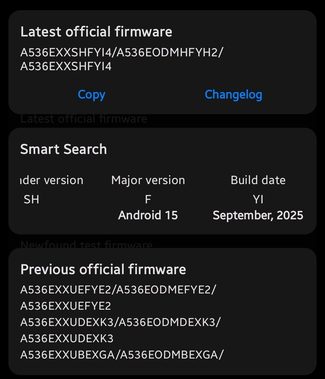 Galaxy A53 September 2025 Update