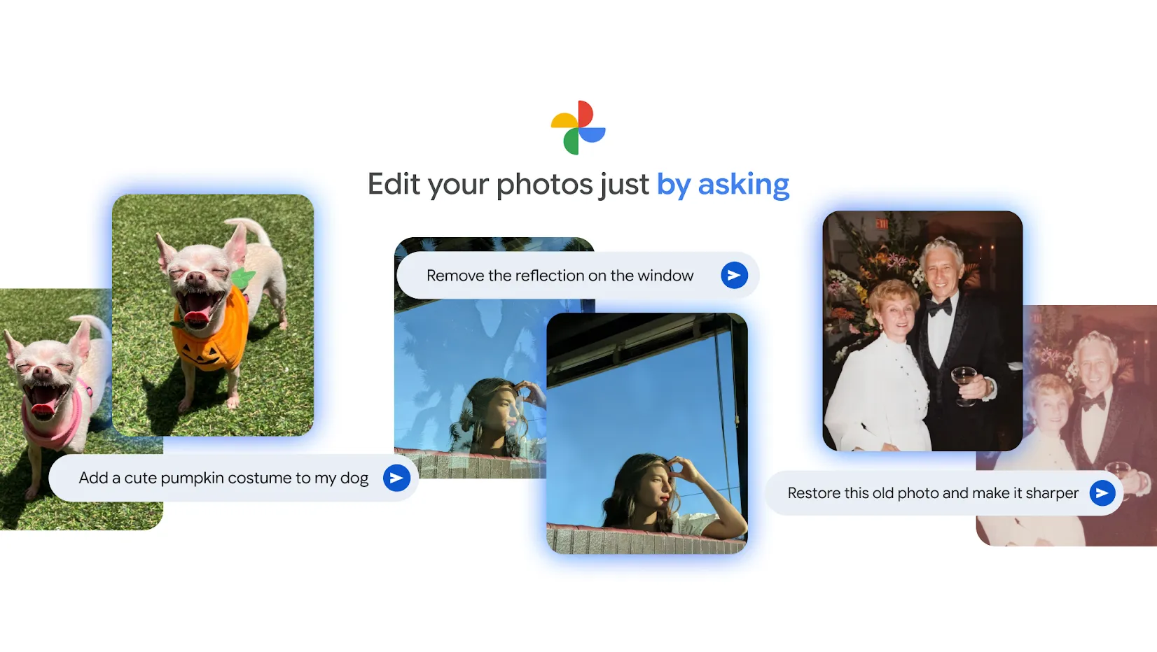Google Photos conversational editing Google Photos conversational editing