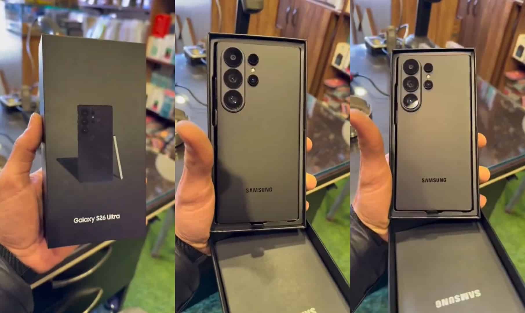 Galaxy S26 Ultra dummy unboxing leak