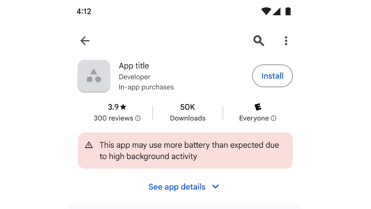 Google Play Store Apps Battery Warning Label Google Play Store Apps Battery Warning Label