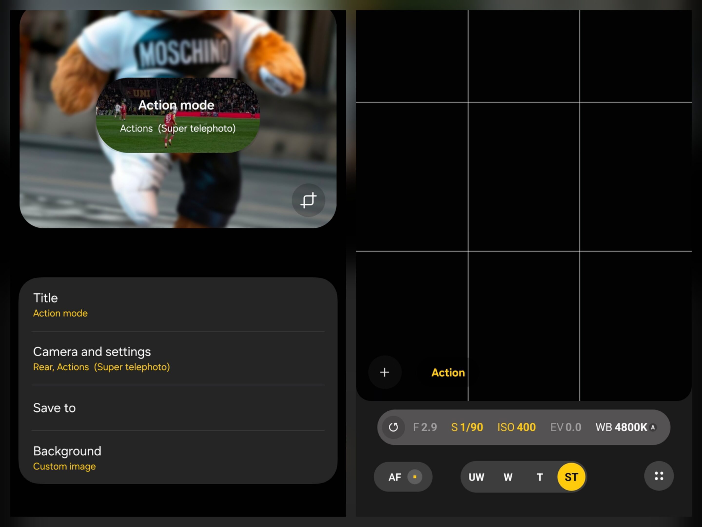 Widget and Preset