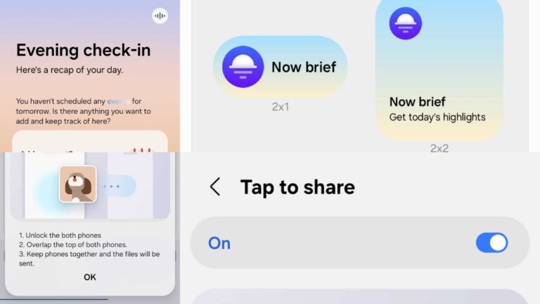 One UI 9 Tap to Share Now Brief hero