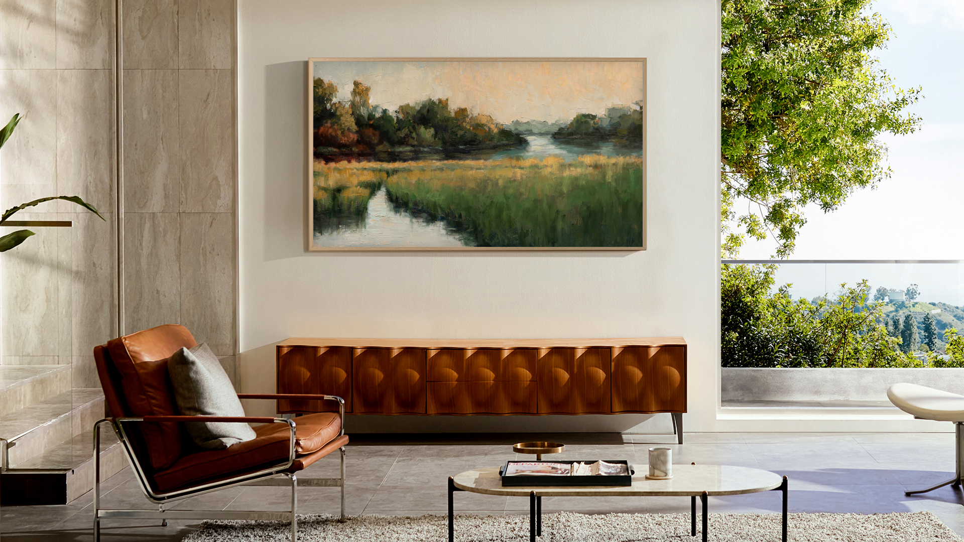 Samsung Art Store Autumn River Lifestyle Image Samsung Art Store Autumn River Lifestyle Image