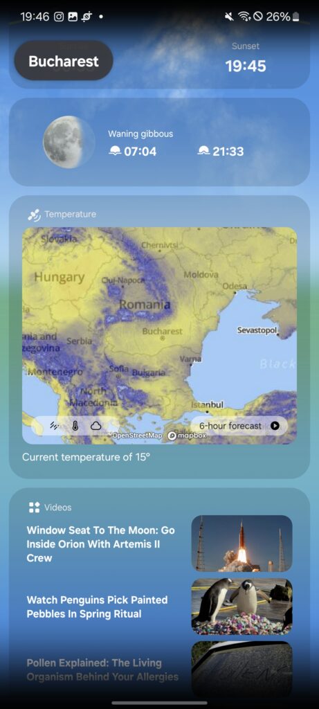 Samsung Weather app New Radar UI