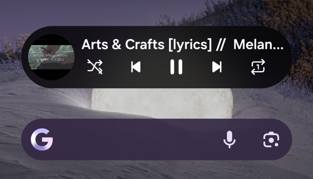 New One UI 8.5 Samsung Music widget design (1)
