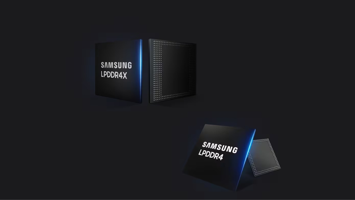 Samsung LPDDR4X and LPDDR4 memory chips