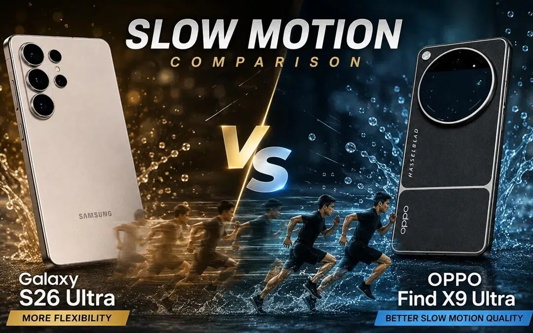 Galaxy S26 Ultra vs OPPO Find X9 Ultra Slow Motion Comparison: Hardware Makes a Difference