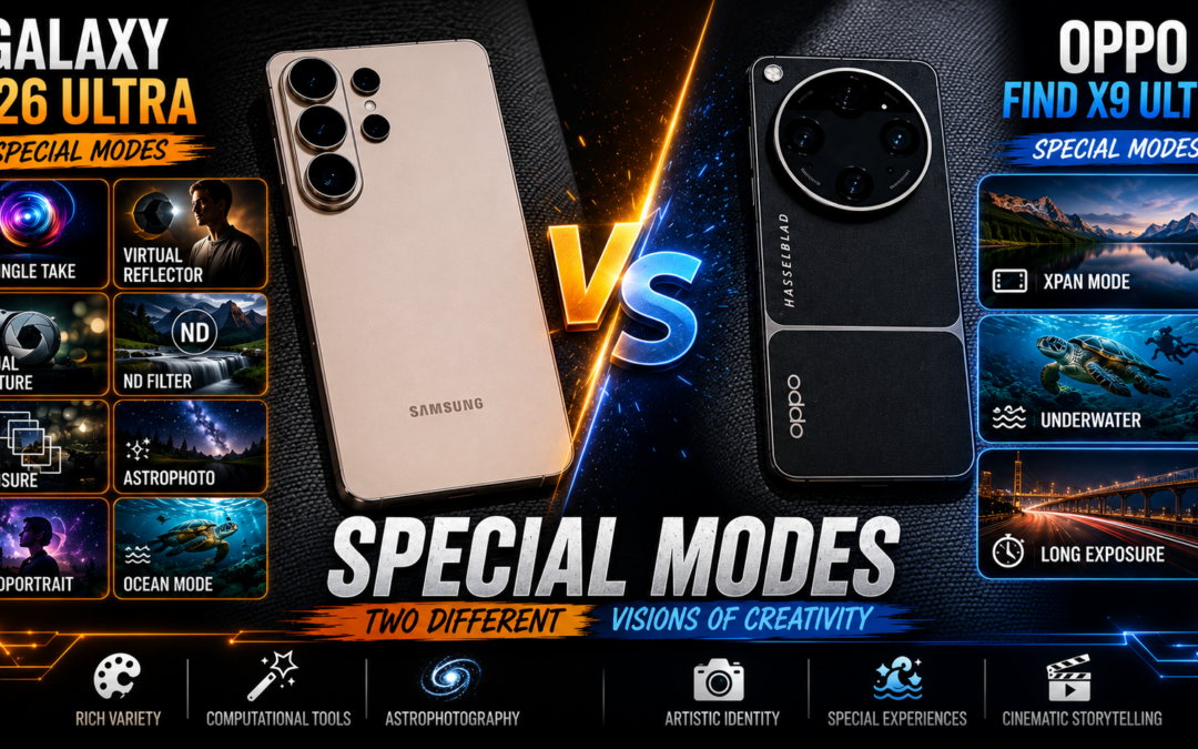 Galaxy S26 Ultra vs OPPO Find X9 Ultra Special Modes: Two Different Visions of Creativity