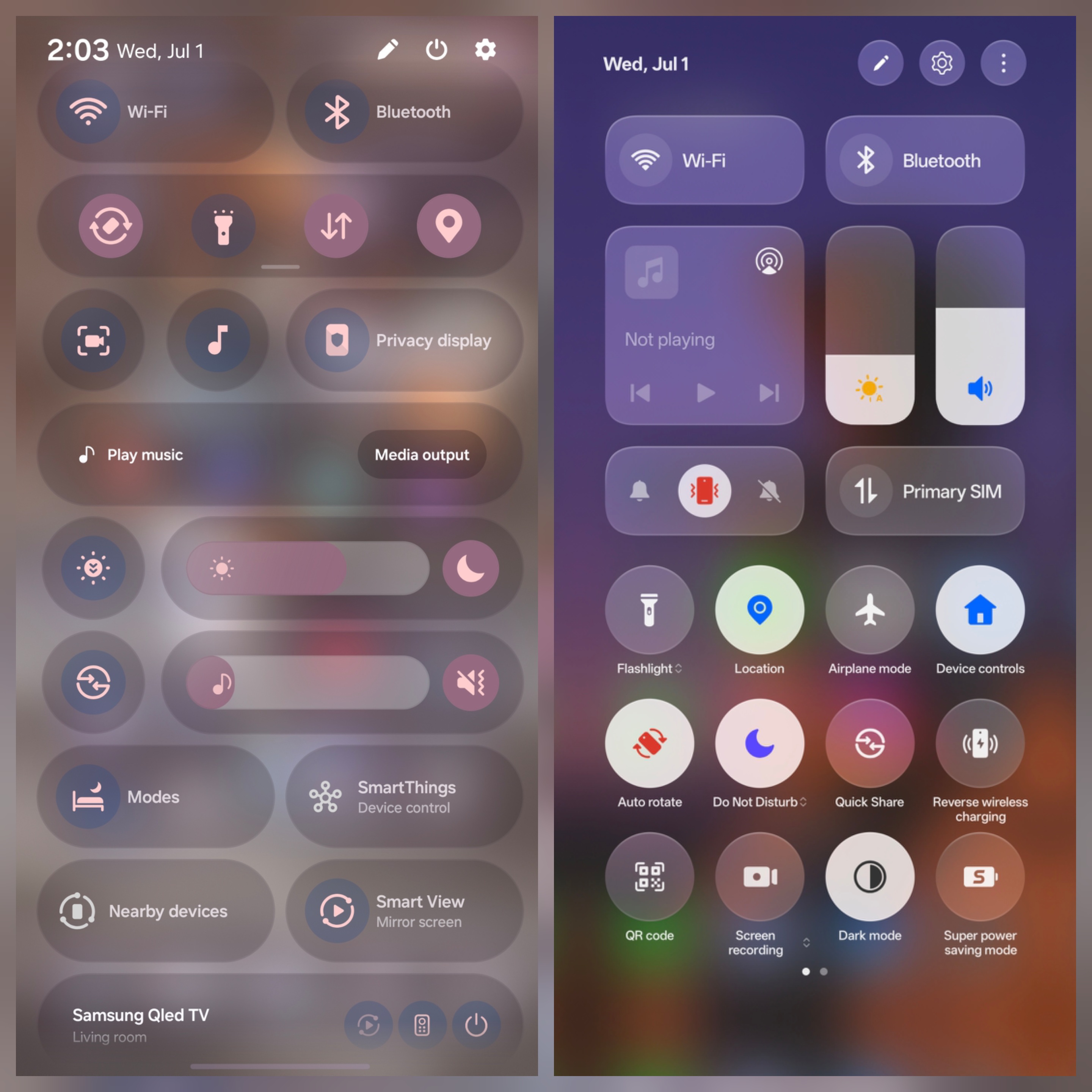 One UI vs. COLOR OS