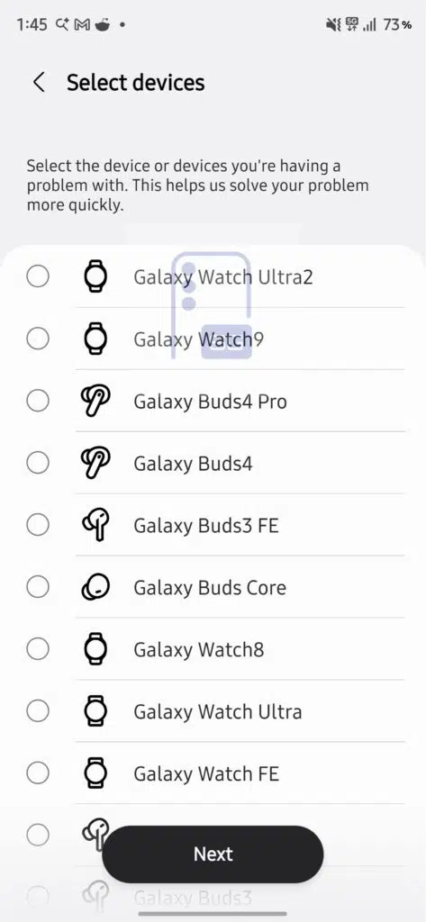 Galaxy Watch Ultra 2 Galaxy Watch 9 Galaxy Wearable app SG