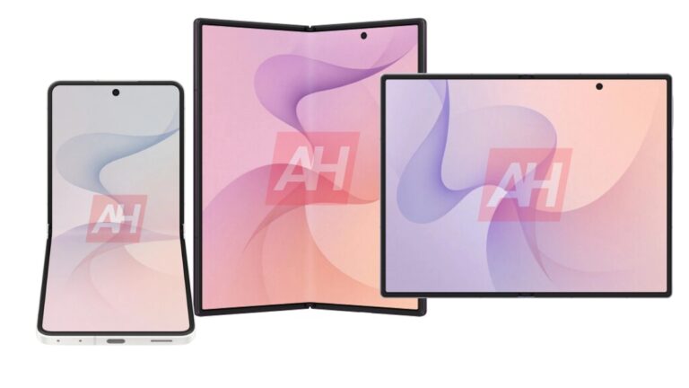 Galaxy Z Fold 8 Ultra, Fold 8, Flip 8 renders