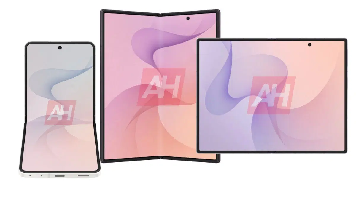 Galaxy Z Fold 8 Ultra, Fold 8, Flip 8 renders