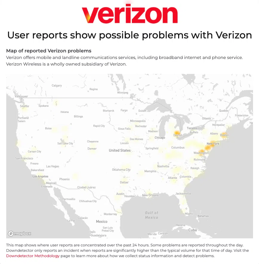 Verizon outage July 2026
