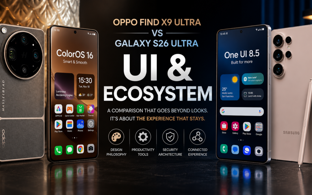 OPPO Find X9 Ultra vs Galaxy S26 Ultra: UI and Ecosystem